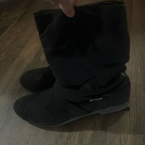 black boots